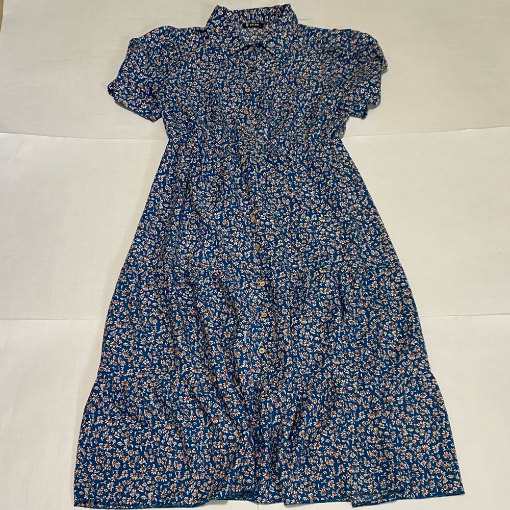 BTFBM Floral Button-Up Dress - Picture 3 of 9